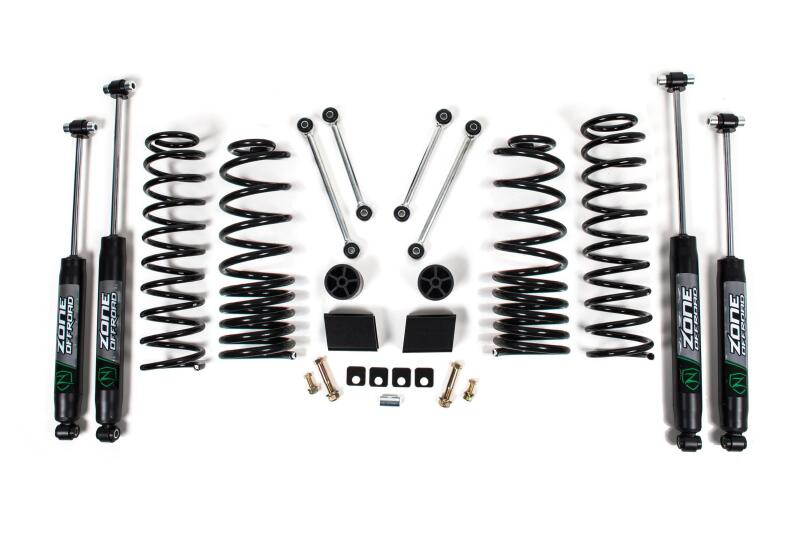 Jeep JT Suspension Lift Kit - Zone Offroad - 3in Suspension Lift - Nitro Shocks - `20-`27